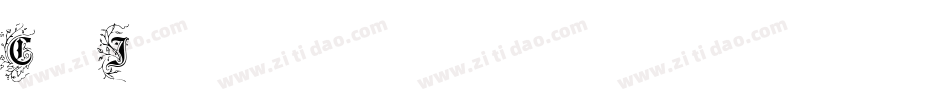 Caslon Initials字体转换